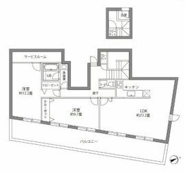 カスタリア西麻布霞町 501 間取り図