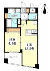 ボヌール都立大学参番館 502 間取り図