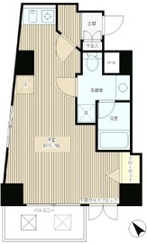 レジディア恵比寿 202 間取り図