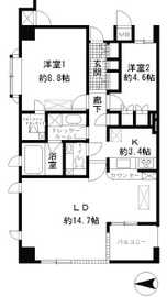 ガーネットコート四谷 701 間取り図
