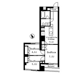 BPRレジデンス渋谷 406 間取り図