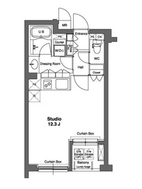 コンフォリア原宿 312 間取り図