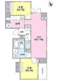 グランカーサ銀座イースト 1104 間取り図