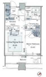パークコート虎ノ門愛宕タワー 11階 間取り図