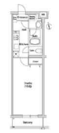 カーサスプレンディッド代官山 206 間取り図