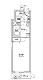 カーサスプレンディッド代官山 307 間取り図