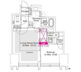 ラ・トゥール新宿グランド 1003 間取り図