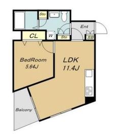 ランパール高輪 301 間取り図