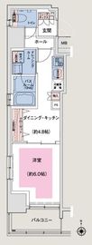 エステムプラザ芝公園 6階 間取り図