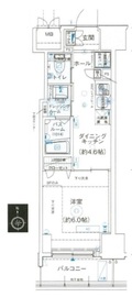 エステムプラザ芝公園 5階 間取り図