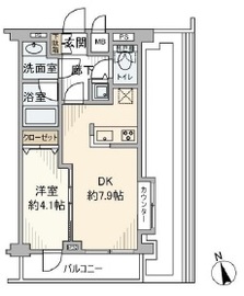 ガーラヒルズ目黒東山 4階 間取り図