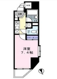 N'sコート139REX新橋 1203 間取り図