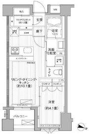 イニシアイオ目黒学芸大学2 2階 間取り図