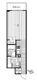 プラティーク日本橋 4階 間取り図