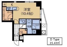 ガーデンテラス三宿 501 間取り図