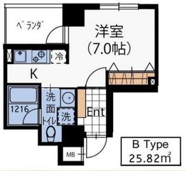 ガーデンテラス三宿 202 間取り図