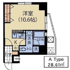 ガーデンテラス三宿 201 間取り図