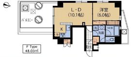 ガーデンテラス三宿 601 間取り図