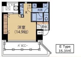 ガーデンテラス三宿 502 間取り図