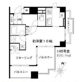 アルス恵比寿メイクス 11階 間取り図