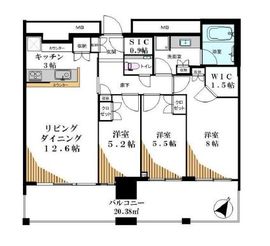 スカイズタワー＆ガーデン 29階 間取り図