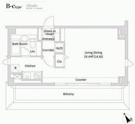 代官山ハイツ b501 間取り図