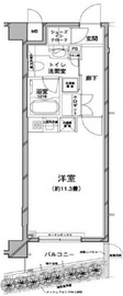 コンフォリア目黒八雲 101 間取り図