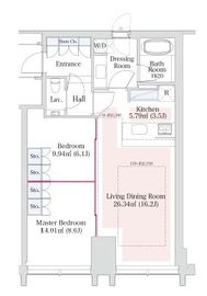 ラ・トゥール新宿グランド 2901 間取り図