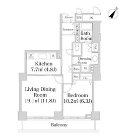 プラティーヌ田町 143 間取り図