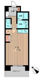 六本木ライズハウス 206 間取り図