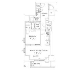 マスターズコート北品川 1102 間取り図