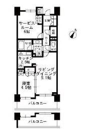 シャンピアグランデ深沢 206 間取り図