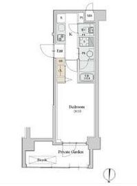 アスール菊川 101 間取り図