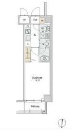 アスール菊川 701 間取り図