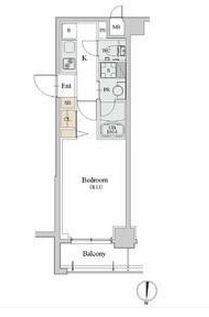 アスール菊川 703 間取り図