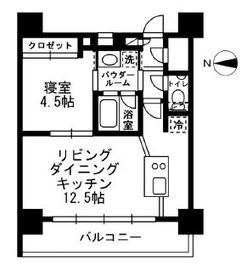 レジディア文京湯島3 1003 間取り図