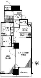 ワールドシティタワーズ アクアタワー 36階 間取り図