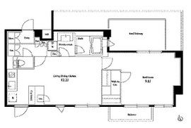 パークハビオ元麻布 303 間取り図