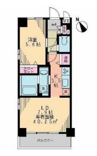 リヴェール三軒茶屋 304 間取り図