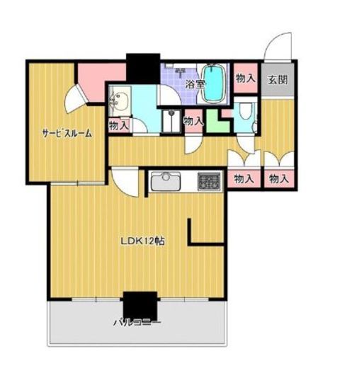 ライオンズ四谷タワーゲート 24階 間取り図