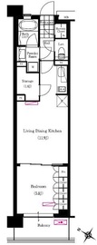 ブリリアイスト三軒茶屋アイビーテラス i207 間取り図