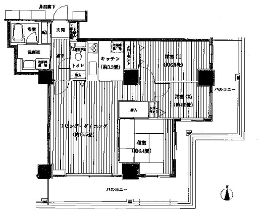 ベルタワー 205 間取り図