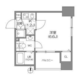 アジールコート中野坂上 604 間取り図