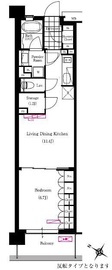 ブリリアイスト三軒茶屋アイビーテラス i304 間取り図