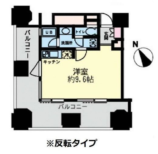 ルネ新宿御苑タワー 1206 間取り図