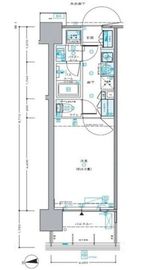 セントラルプレイス新宿御苑前 7階 間取り図