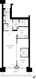 ブリリアイスト三軒茶屋 i806 間取り図