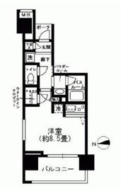 セントラルプレイス新宿御苑前 12階 間取り図