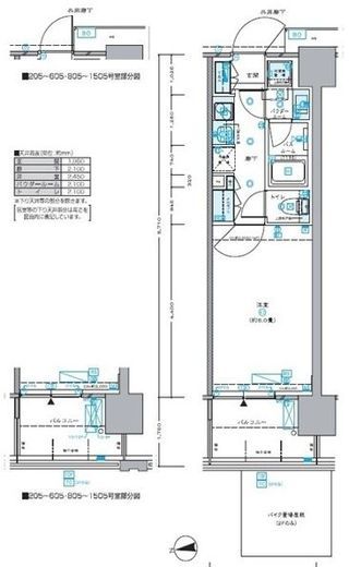 セントラルプレイス新宿御苑前 13階 間取り図