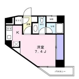 ベルファース麻布十番 201 間取り図